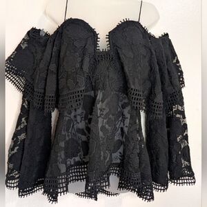 Thurley Whimsigoth Dark Fairy Witchy Feminine Dark Academia Romantic Lace Top 4